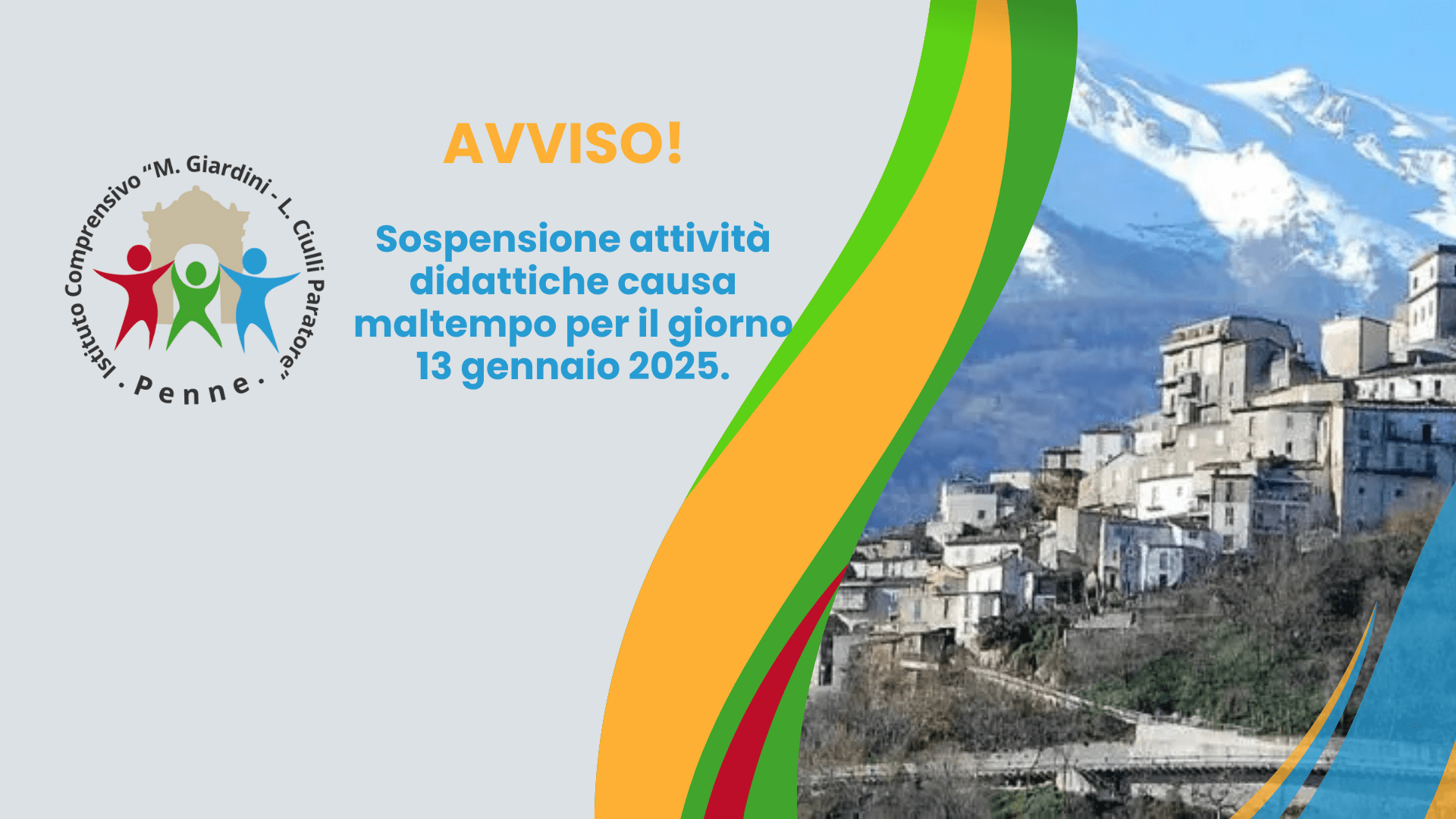 Sospensione attività didattiche – Comune di Farindola