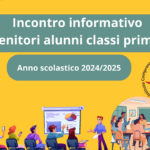 Calendario incontri per genitori alunni classi prime