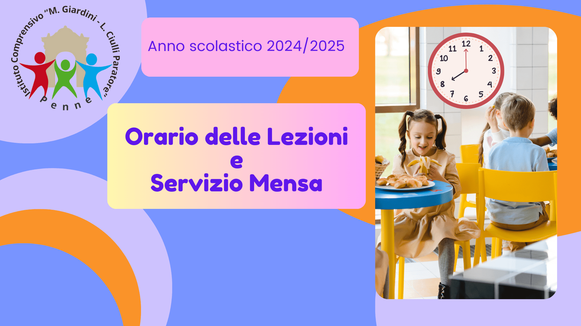 Orario delle Lezioni e Servizio Mensa